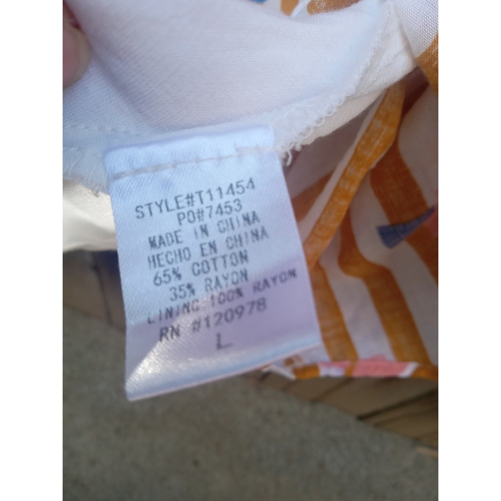 Entro Patterned Tank Top Women's Large - Picture 6 of 6